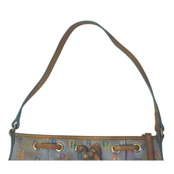 Vintage Y2K DOONEY & BOURKE Rainbow Monogram Logo Mini Purse Shoulder Bag - Picture 3 of 12